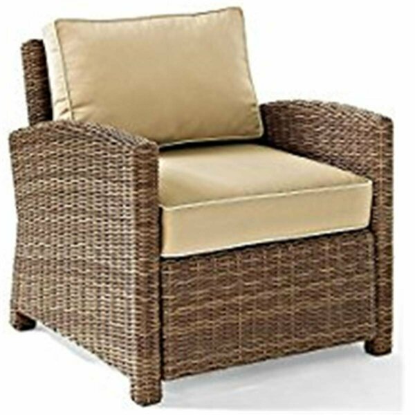 Classic Accessories Bradenton Outdoor Wicker Arm Chair - Sand VE3587472